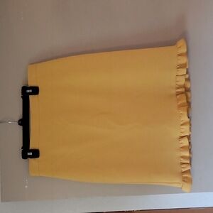 Ann Taylor yellow pencil skirt